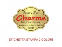 Etichette adesive per fioristi, fiorai e vivaisti (mm 40x28)  (cod.69G)
